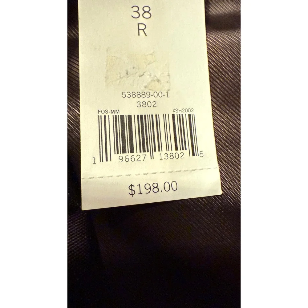 NWT $198 Banana‎ Republic Men's 38R Brown Pinstripe Cotton Blend Suit Jacket